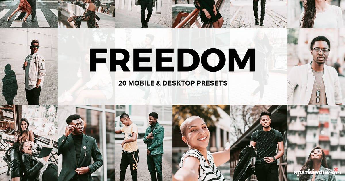 Luts调色预设-2Juneteenth 的强烈色彩改变您的摄影颜色 Freedom Lightroom Presets and LUTs插图
