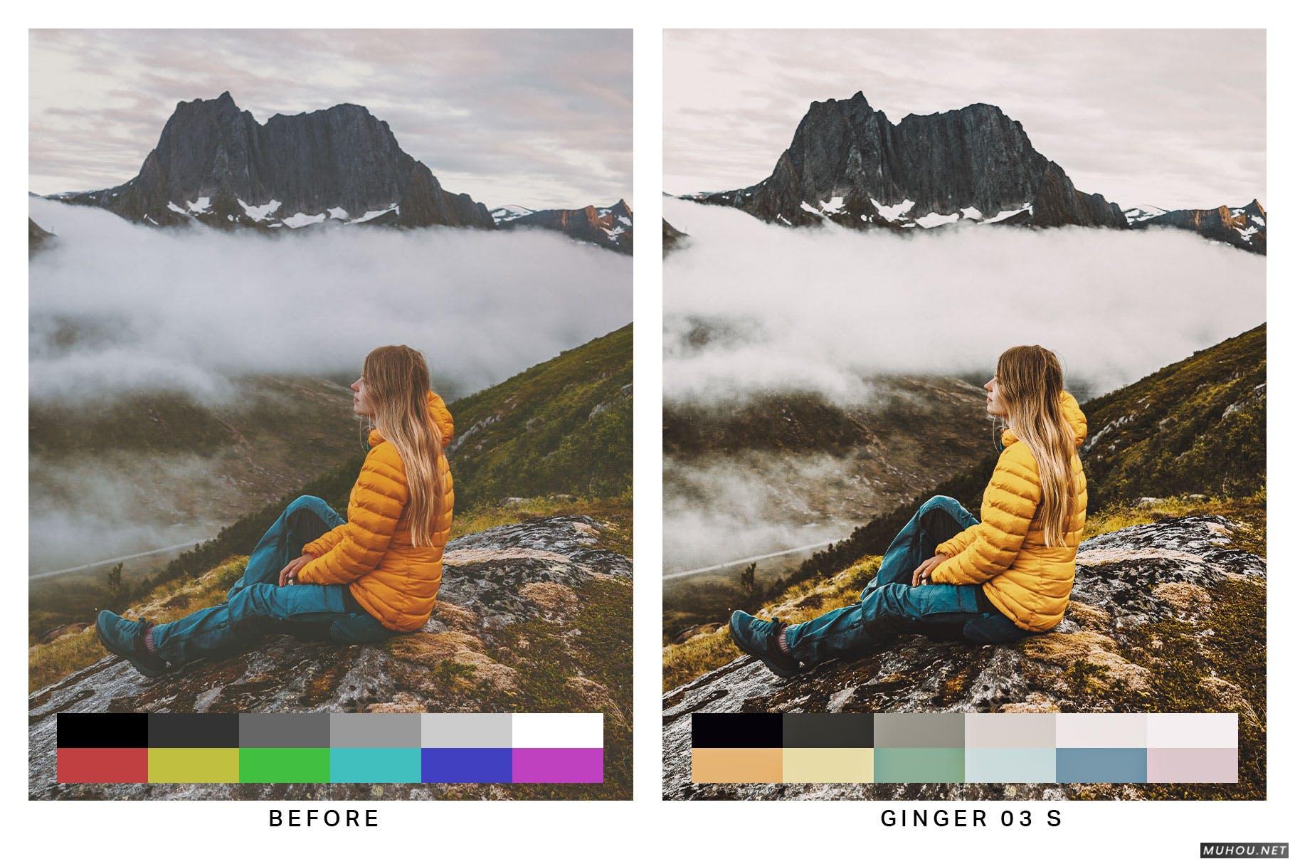 Luts调色预设-50套黄色主色调活力vlog视频照片调色预设50 Tumeric Yellow Lightroom Presets and LUTs插图9