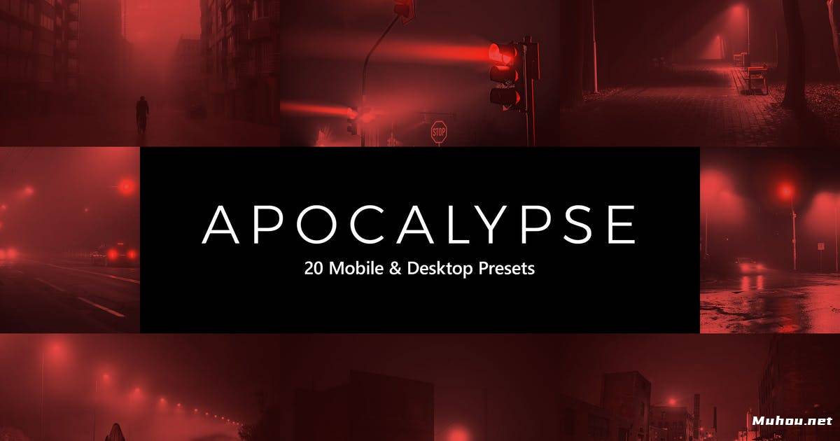 Luts视频预设-20个启示录恐怖风格调色滤镜lut20 Apocalypse Lightroom Presets & LUTs插图