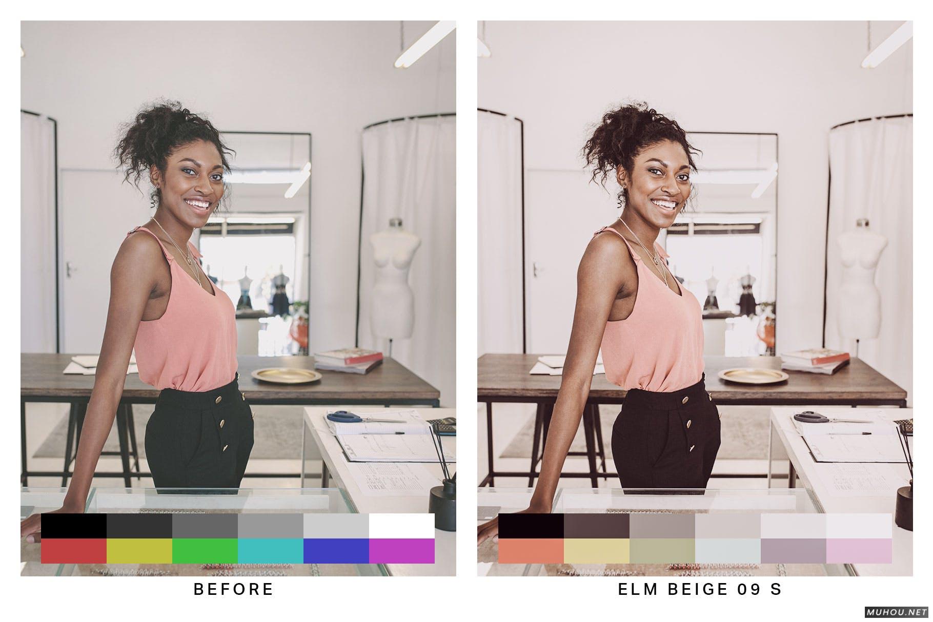 Luts调色预设-50组INS网红褪色风格自然调色滤镜50 Nude Tones Lightroom Presets and LUTs插图10