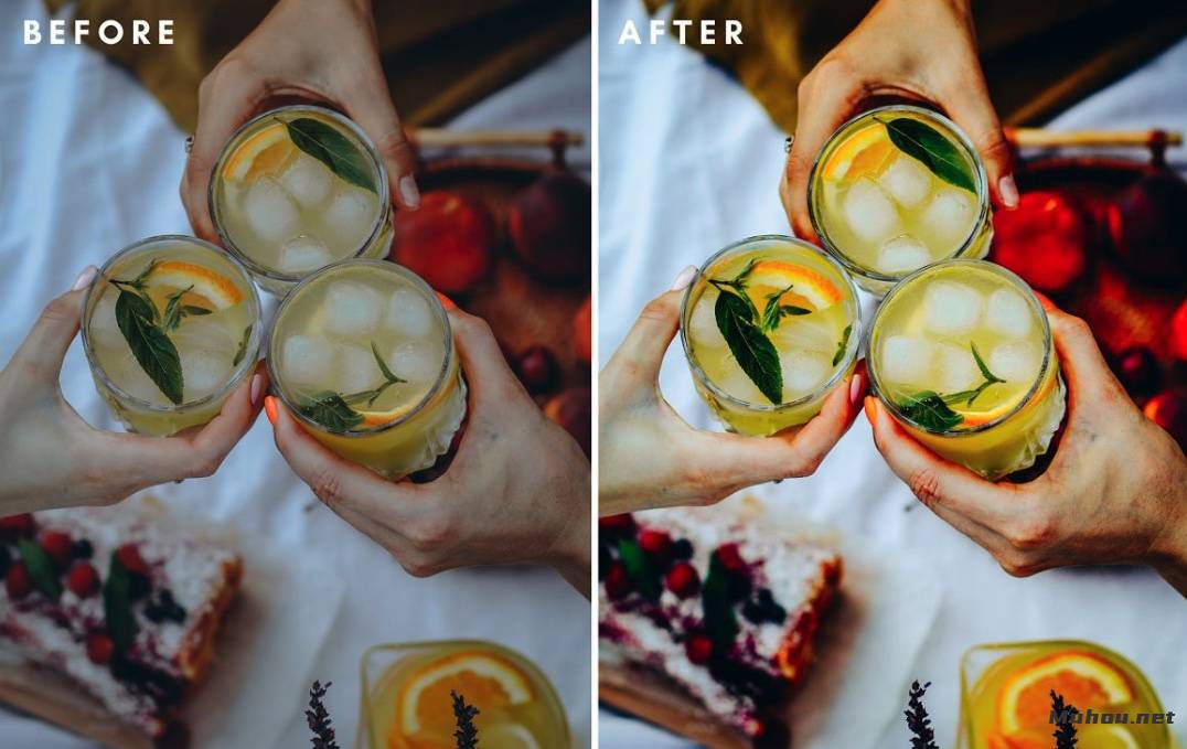 LR预设-美食调色lr预设- 10种美食调色效果Lightroom预设 Foody Lightroom Presets插图8