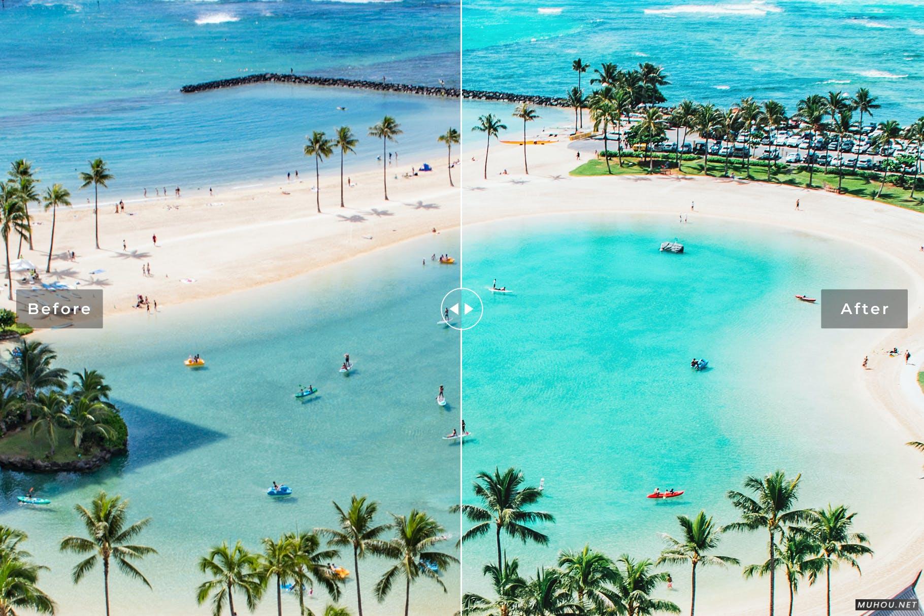 LR调色预设-清新海边沙滩朗姆风调色滤镜下载 Riviera Mobile & Desktop Lightroom Presets+DNG插图5