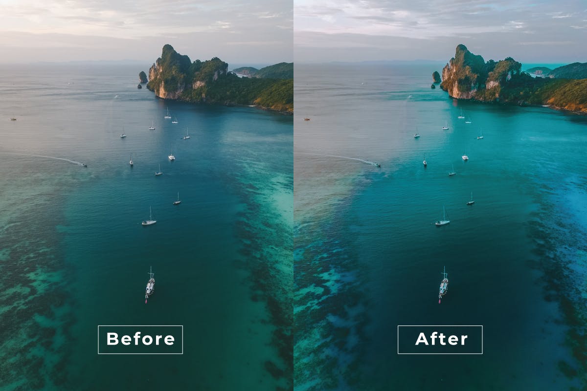 Luts视频预设-邦塞特海滩视频调色效果滤镜LUTsBangset Beach Video LUTs插图12