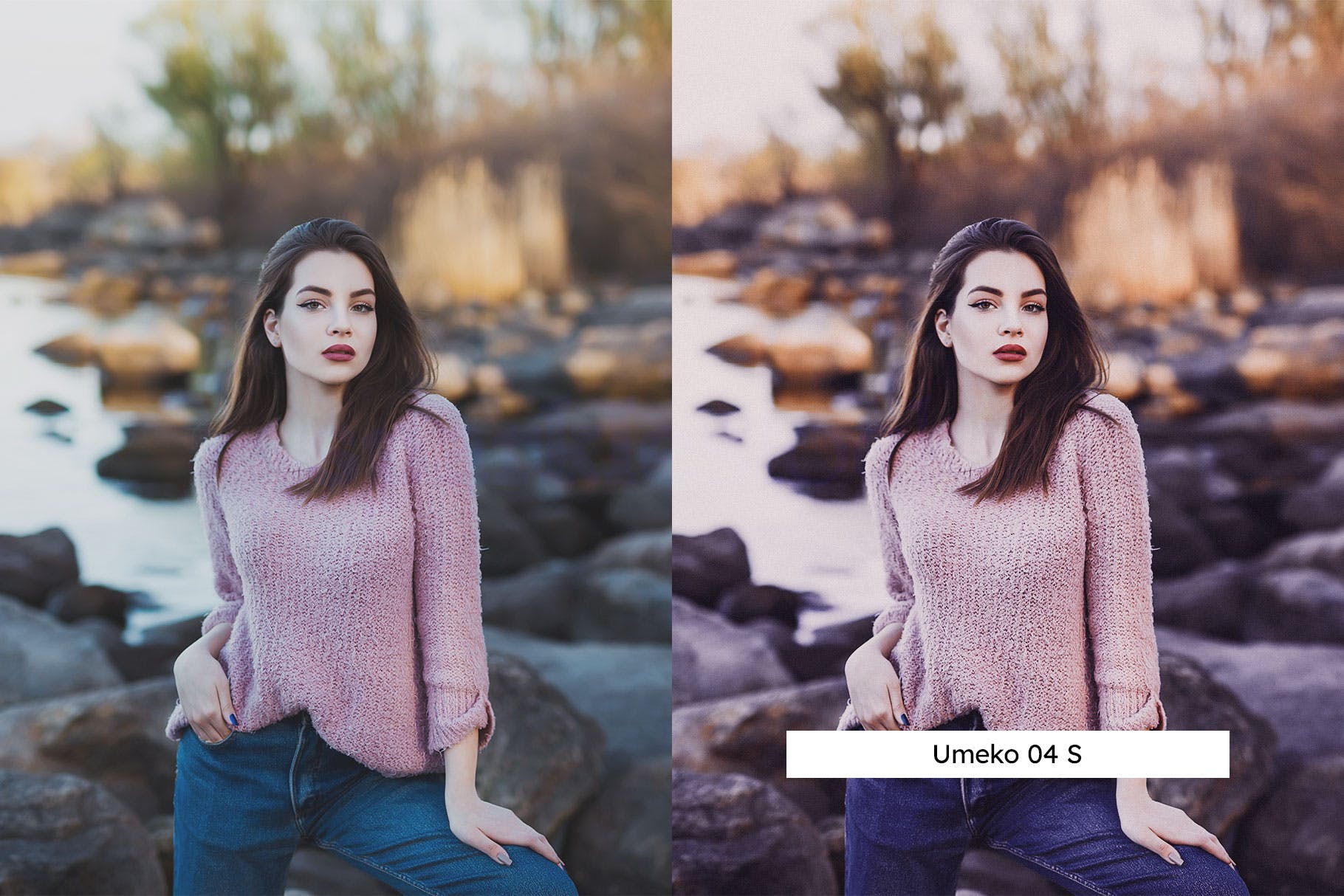 Luts调色预设-20个梅花薰衣草紫罗兰色调调色视频滤镜Plum Lightroom Presets & LUTs插图11