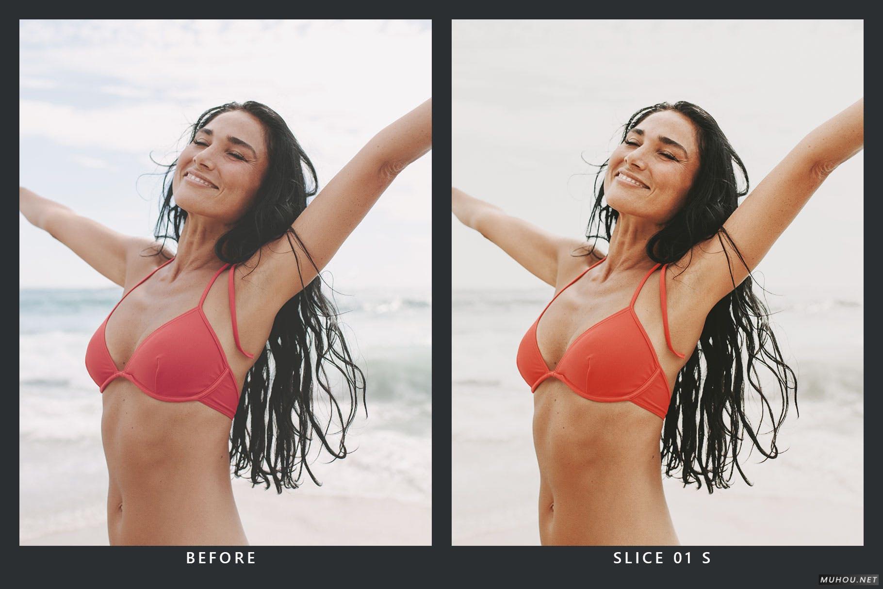 Luts调色预设-20个红色夏季海滩火热色调视频调色 20 Watermelon Lightroom Presets and LUTs插图7