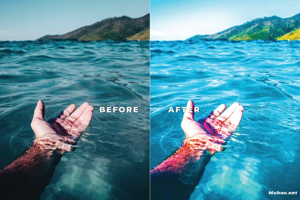 Luts视频预设-海滩夏季蓝色调调色滤镜Beach Pack Video LUTs Vol.15插图9