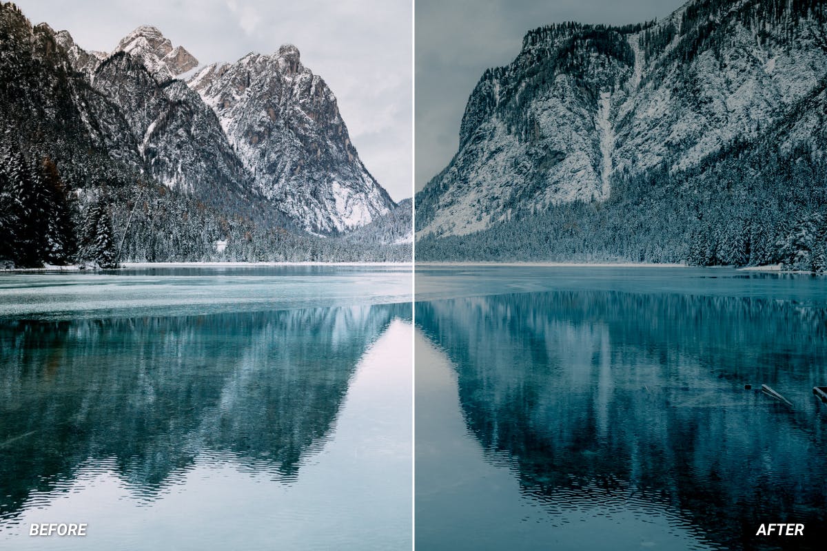 Luts视频预设-山地冰川寒冷调色滤镜LUTsMountain Lightroom Presets & LUTs插图10