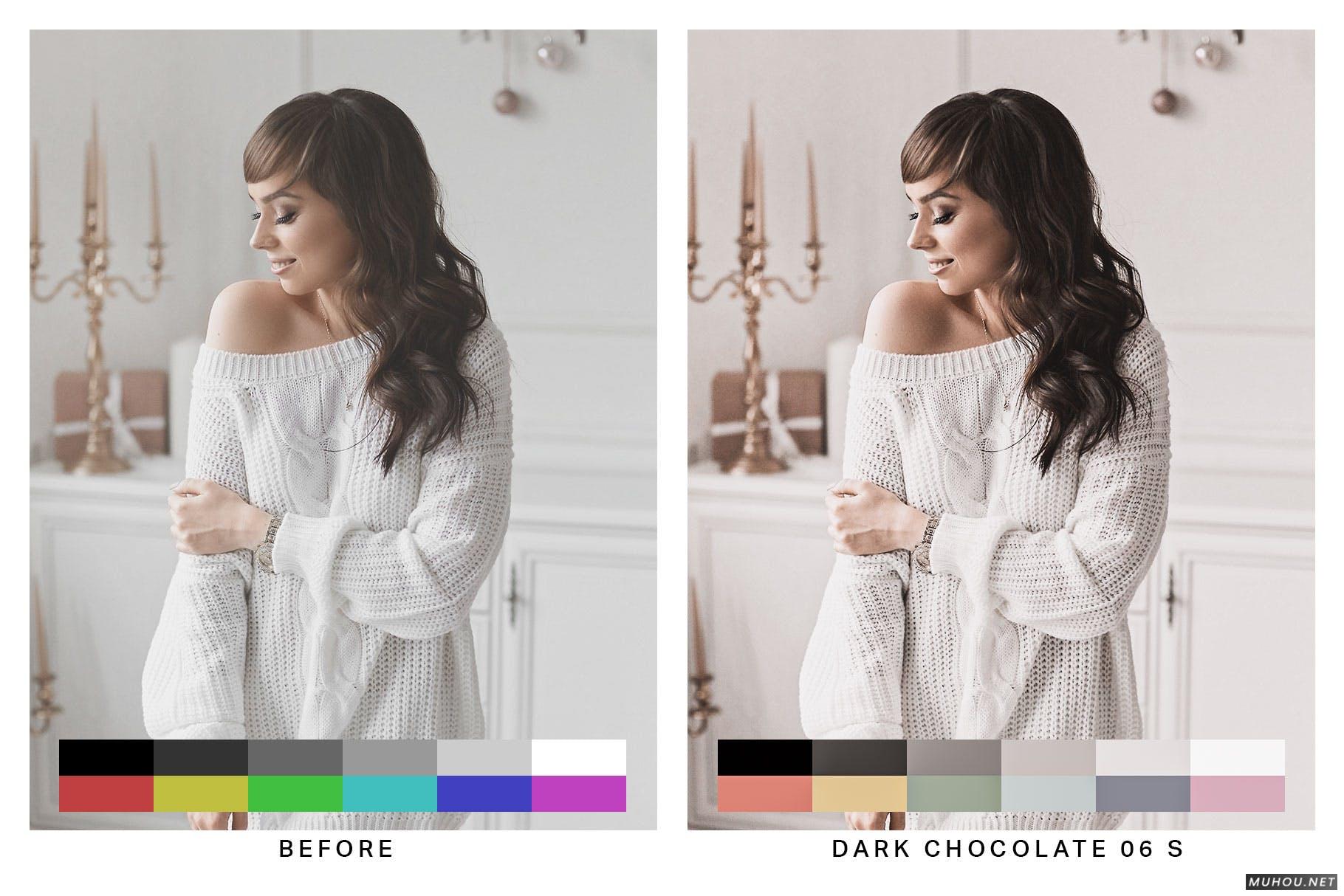 Luts调色预设-50组INS网红褪色风格自然调色滤镜50 Nude Tones Lightroom Presets and LUTs插图9
