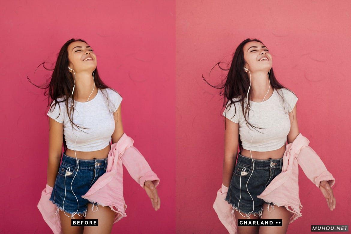 Luts调色预设-14组粉红色少女色系色调滤镜 14 Pink Lightroom Presets and LUTs插图14