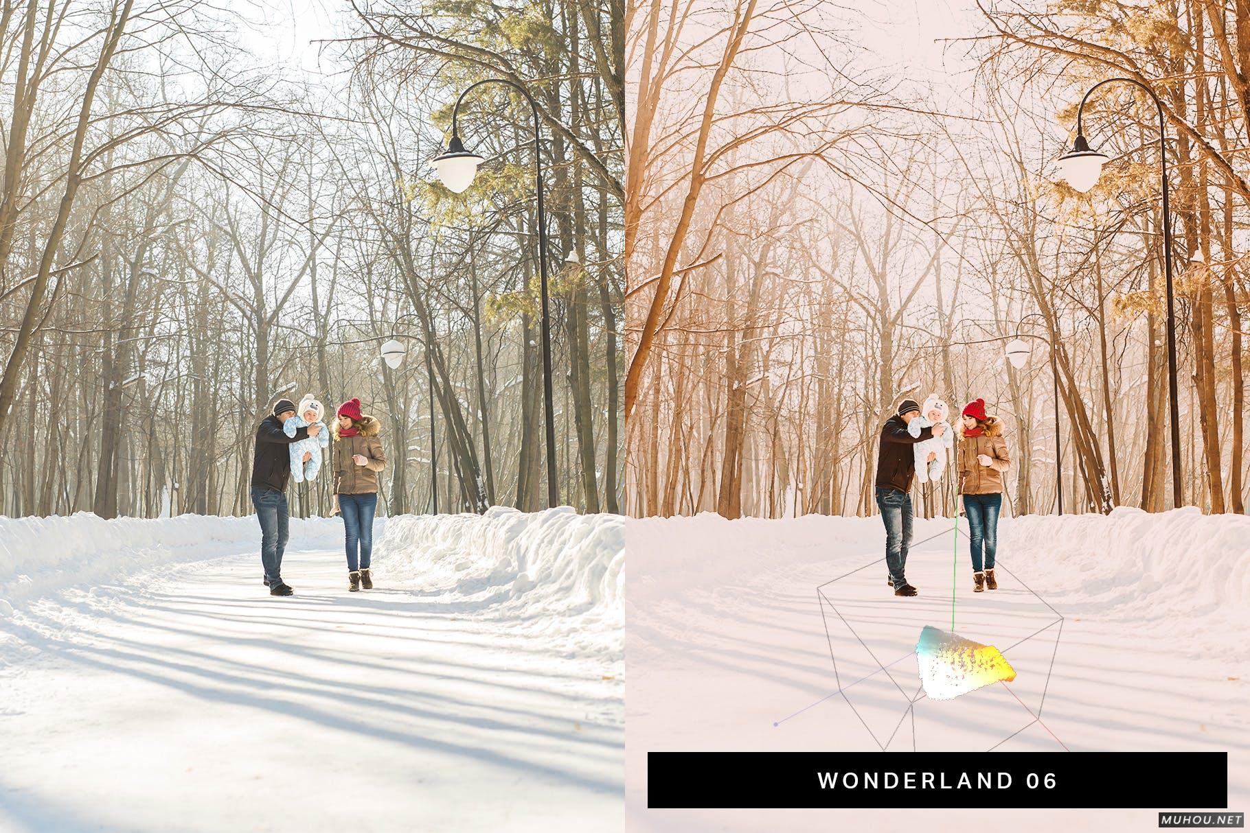 Luts调色预设-50套神秘的冬季色调礼物圣诞节调色效果50 Christmas Lightroom Presets LUTs插图12