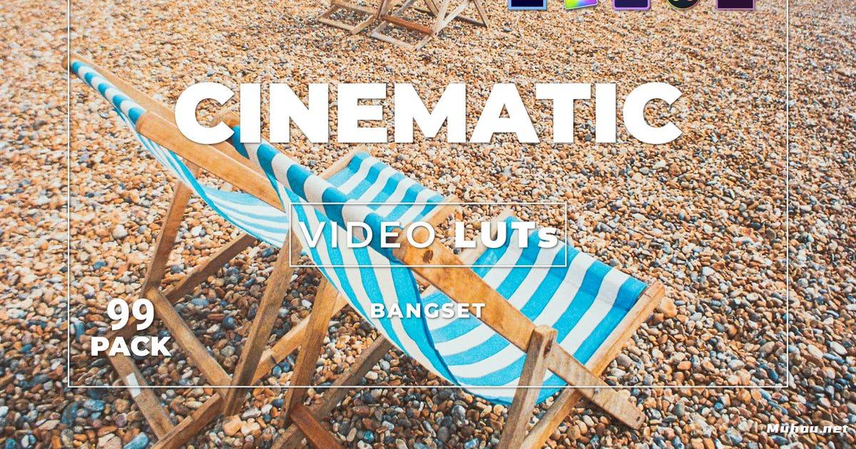 Luts视频预设-5组夏季海边调色滤镜LUTsBangset Cinematic Pack 99 Video LUTs插图