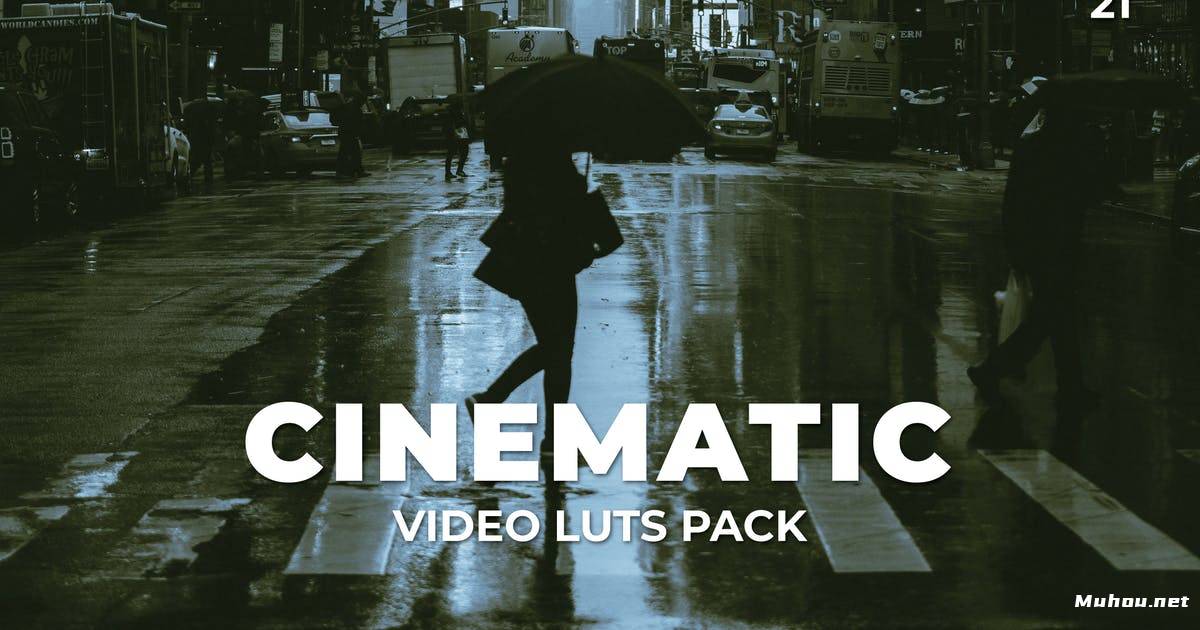 Luts视频预设-5组电影感调色滤镜LUTs第21卷Cinematic Pack Video LUTs Vol.21插图