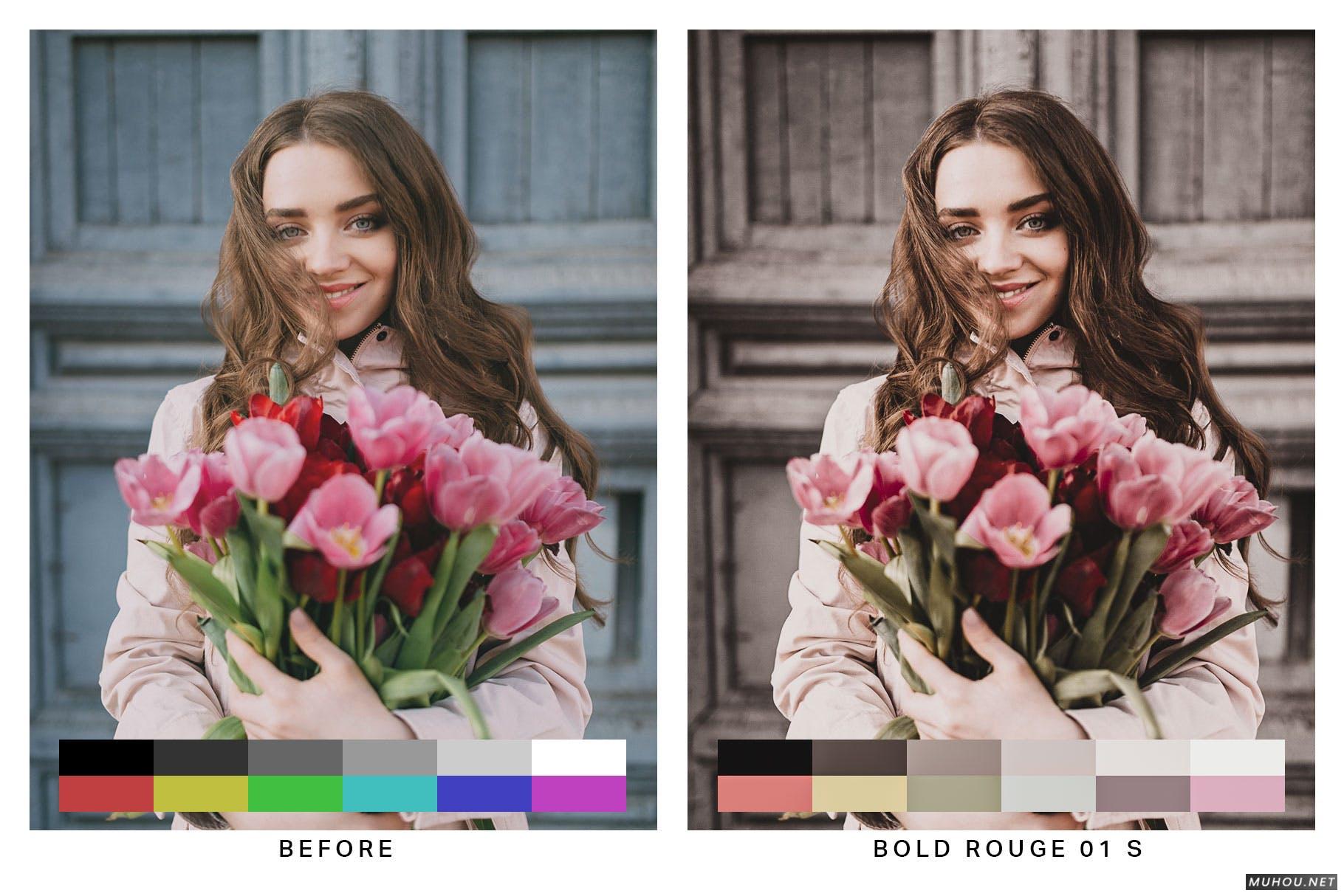 Luts调色预设-50组INS网红褪色风格自然调色滤镜50 Nude Tones Lightroom Presets and LUTs插图8