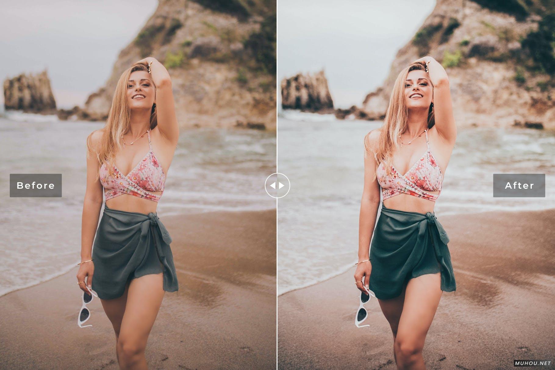 LR调色预设-清新海边沙滩朗姆风调色滤镜下载 Riviera Mobile & Desktop Lightroom Presets+DNG插图4