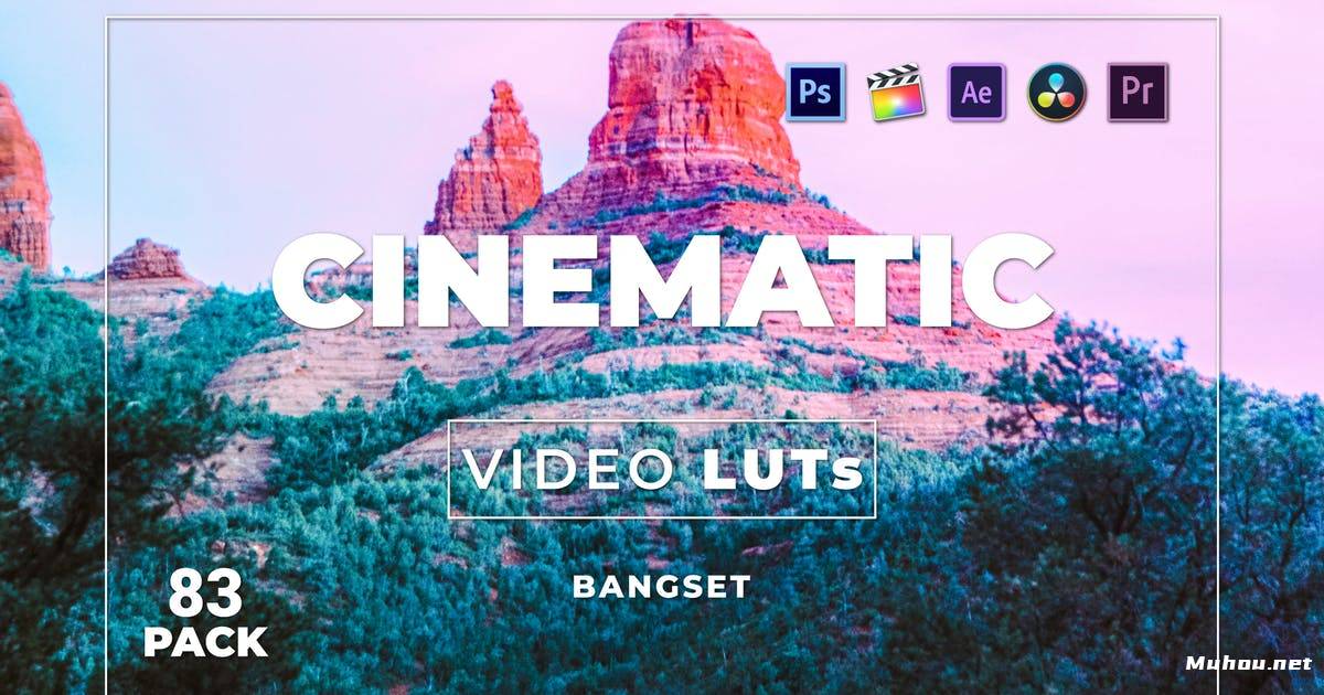 Luts视频预设-5组漂亮的城市调色滤镜Bangset Cinematic Pack 83 Video LUTs插图