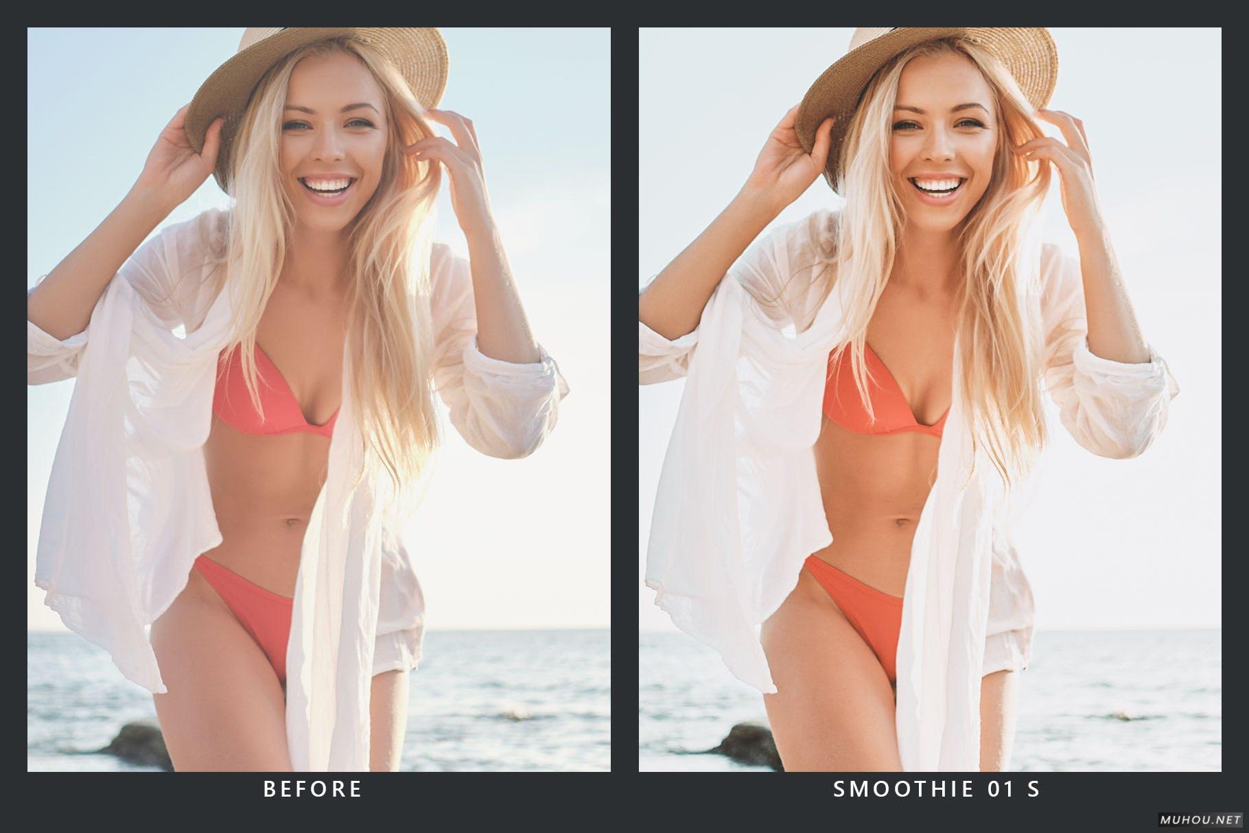 Luts调色预设-20个红色夏季海滩火热色调视频调色 20 Watermelon Lightroom Presets and LUTs插图8
