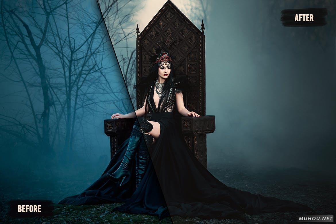 Luts调色预设-36套超自然戏剧幻想胶片色调36 Dark Fantasy - LUTs (Look Up Tables)插图9