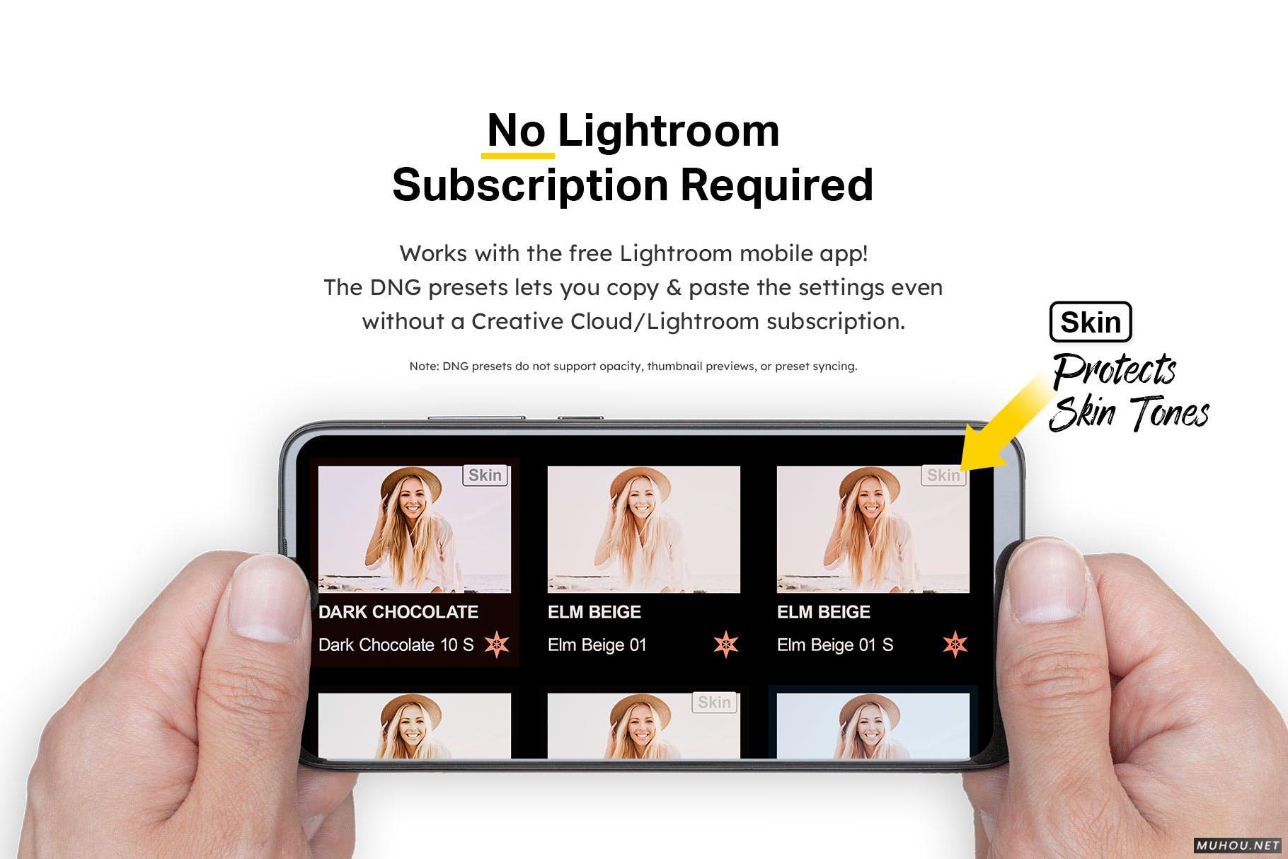 Luts调色预设-50组INS网红褪色风格自然调色滤镜50 Nude Tones Lightroom Presets and LUTs插图13