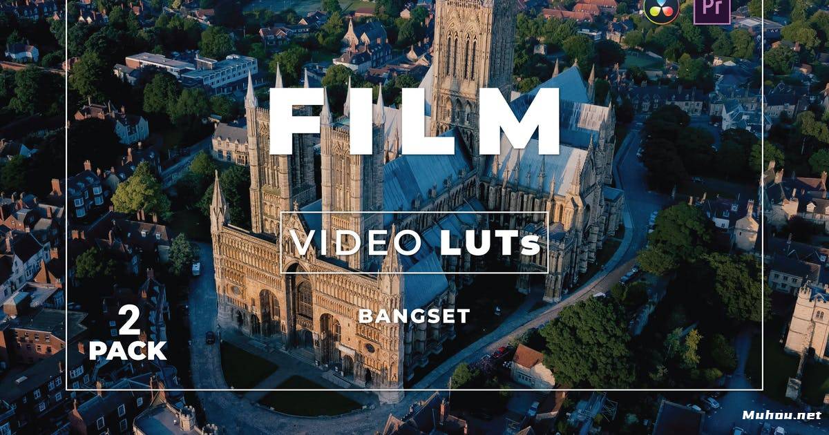 Luts视频预设-电影蓝绿色调质感调色滤镜Bangset Film Pack 2 Video LUTs插图