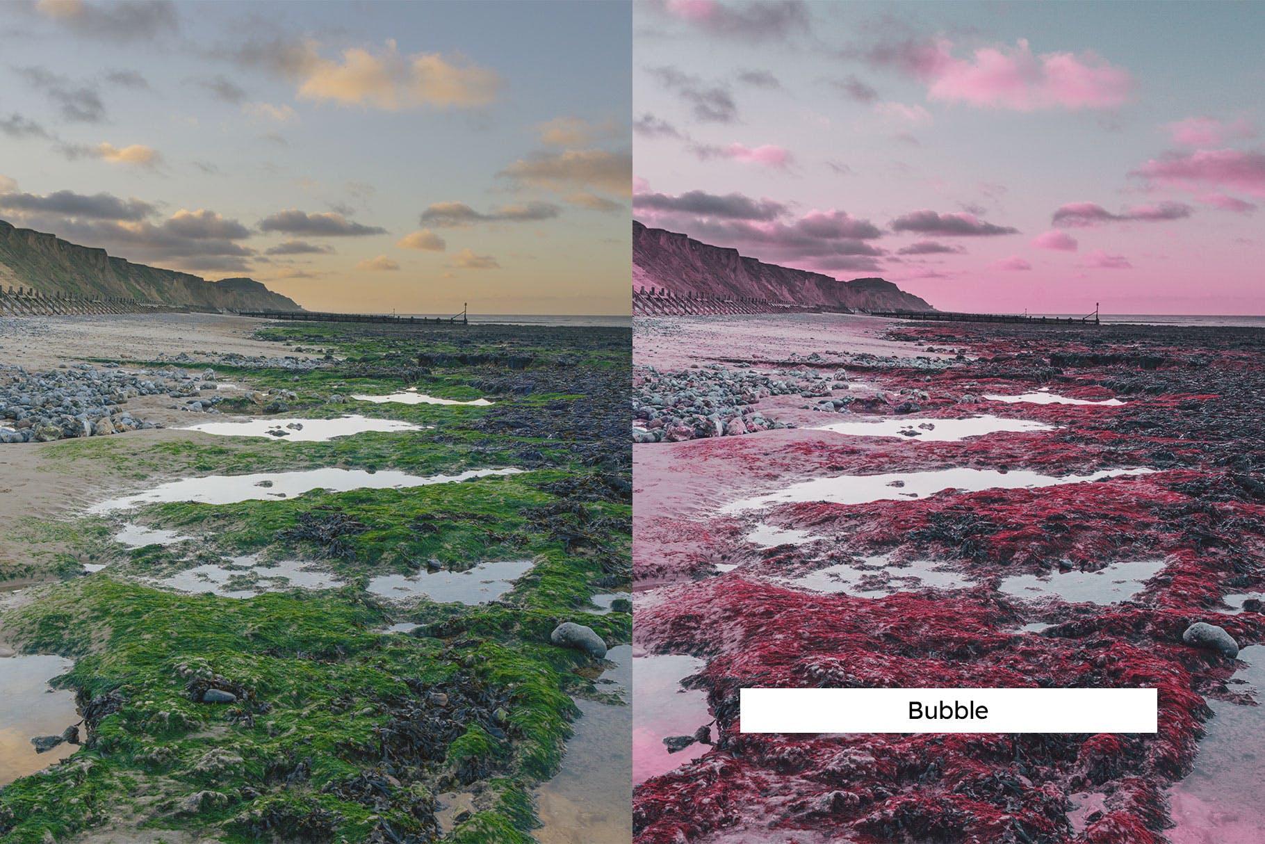 Luts调色预设-20个红外超现实抽象景观Lightroom预设和lut20 Abstract Landscapes Lightroom Presets & LUTs插图9