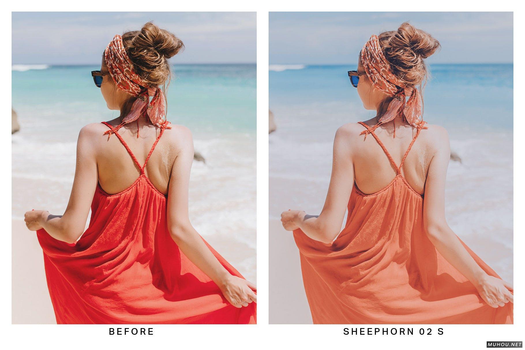 Luts调色预设-20套宝石蓝色调夏日海边风景调色效果 20 Aquamarine Lightroom Presets and LUTs插图11