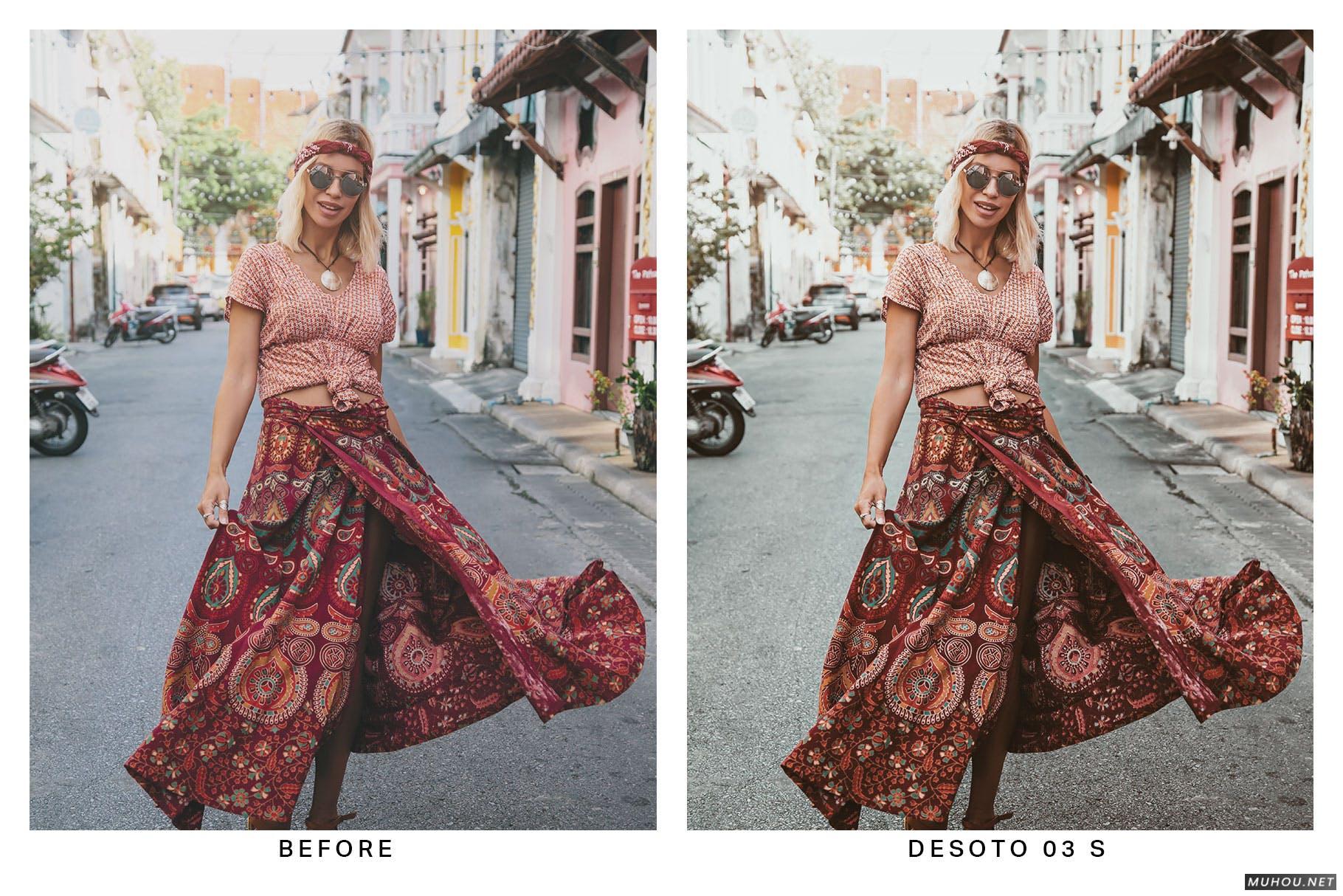 Luts调色预设-20套波西米亚风女性复古摄影色调下载 20 Boho Chic Lightroom Presets and LUTs插图8
