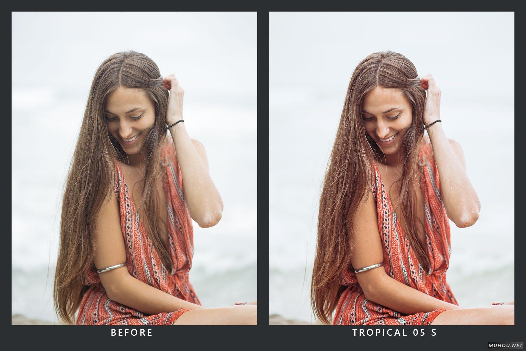 Luts调色预设-20个红色夏季海滩火热色调视频调色 20 Watermelon Lightroom Presets and LUTs插图9