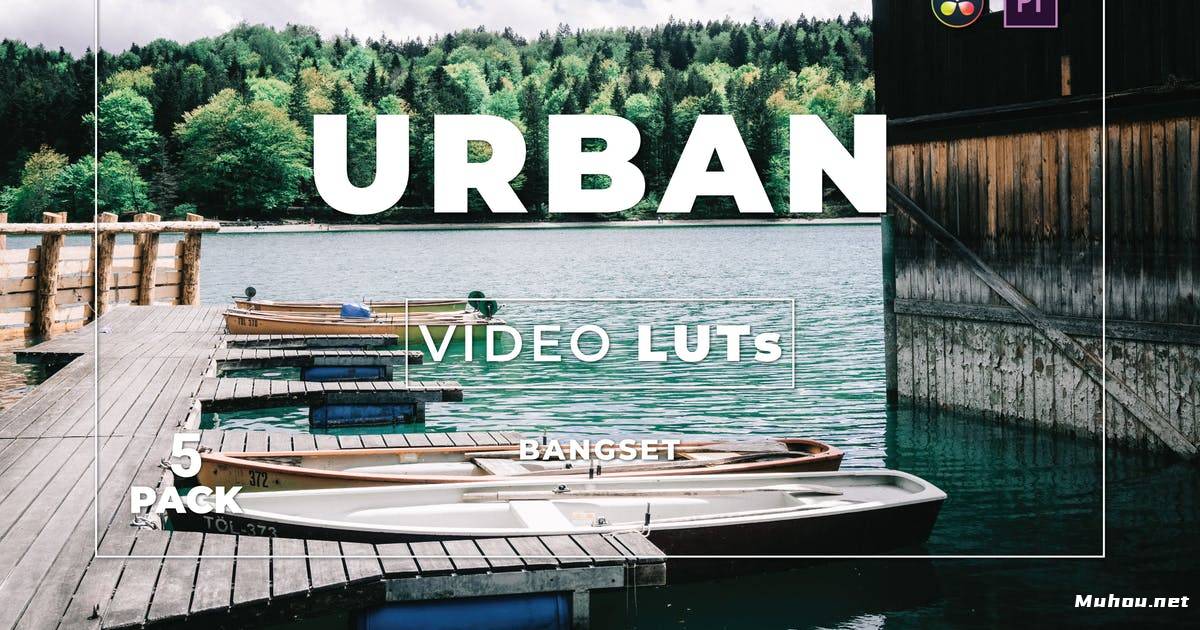 Luts视频预设-10组好莱坞调色滤镜Bangset Urban Pack 5 Video LUTs插图