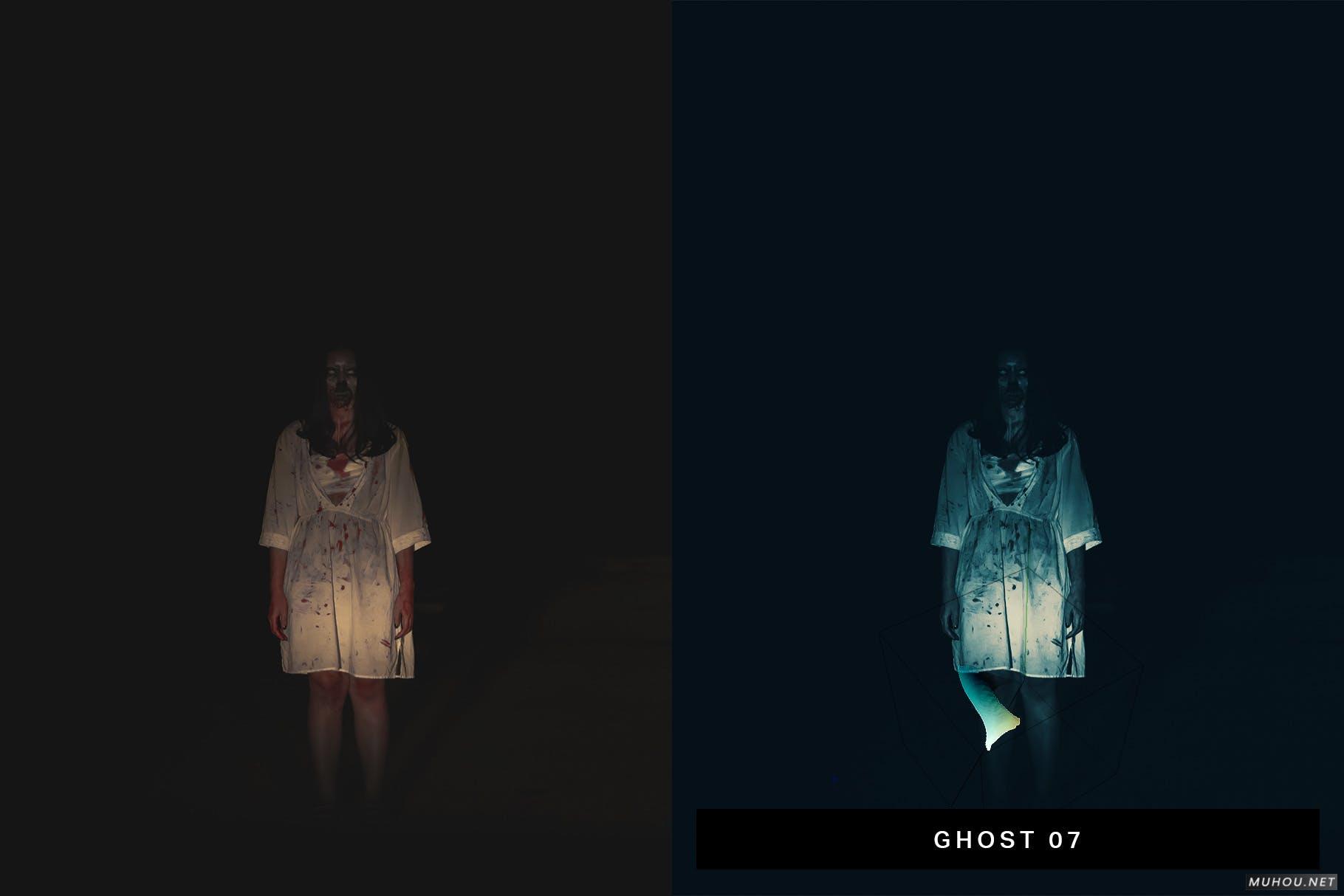 Luts调色预设-50组超自然电影恐怖鬼怪调色效果预设 （慎入）50 Horror Film Lightroom Presets and LUTs插图8