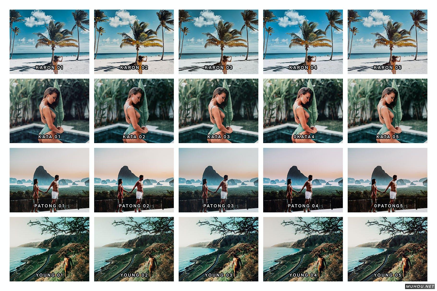 Luts调色预设-20组油管INS网红照调色效果滤镜20 Epic Thailand Lightroom Presets and LUTs插图8