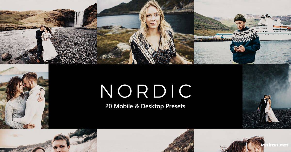 Luts调色预设-20个北欧风格胶片质感lr+视频调色滤镜下载 Nordic Lightroom Presets & LUTs插图