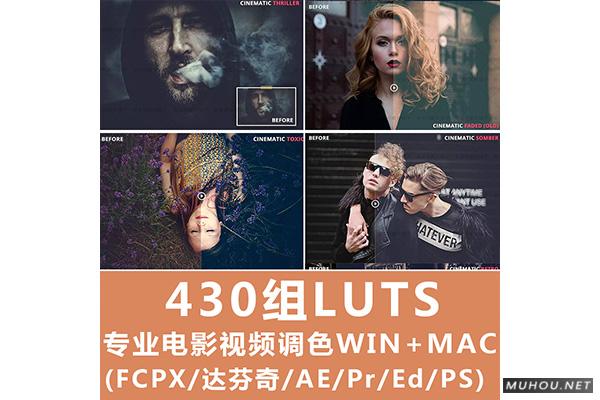 Luts调色预设：视频调色（LR-PR-AE-PS-FCPX-达芬奇）
